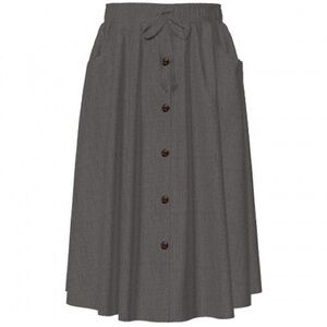 LuLaRoe Marsha Gray Chambray Midi Skirt